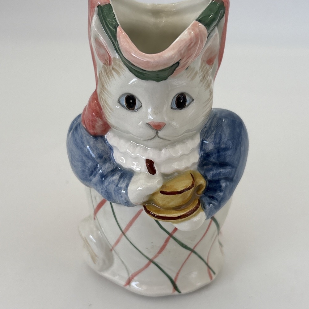 Vintage Cat Creamer Fitz and Floyd 1988 Pitcher 5 inch Kittens of Knightsbridge